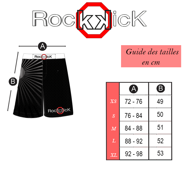 Guide des tailles Shorts